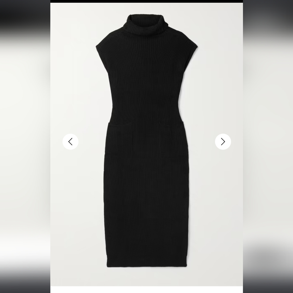 Black turtleneck dress